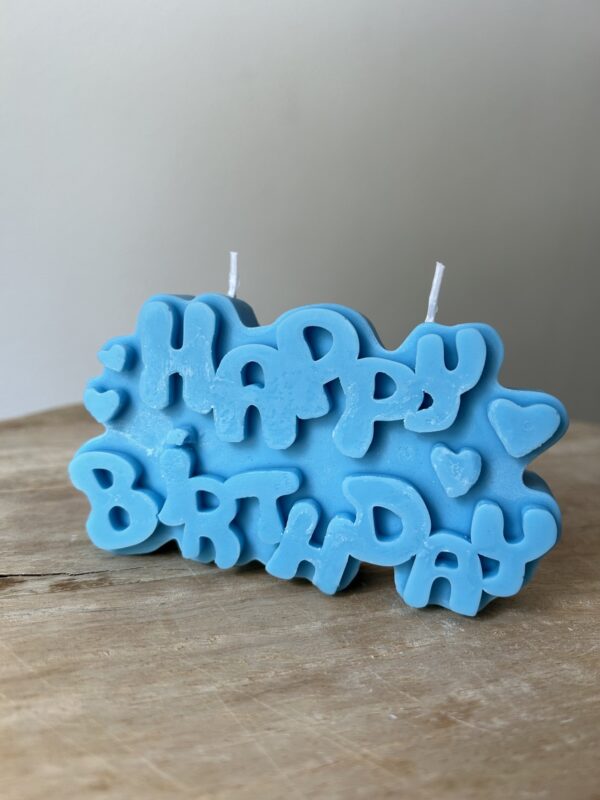 Happy Birthday blauw